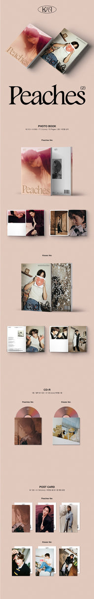 KAI EXO 2nd Mini Album [Peaches] Peaches Ver CD+P.Book+P.Card+Post