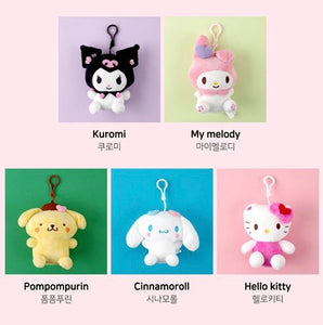 SANRIO - CHARACTERS CUTE DOLL KEYRING ✅