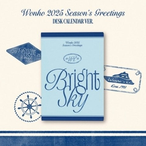 [PREORDER] WONHO - 2025 SEASON'S GREETINGS (BRIGHT SKY) DESK CALENDAR VER.