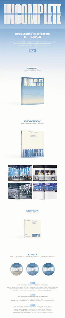 SEVENTEEN - 2021 ONLINE CONCERT IN-COMPLETE DVD – KSPACE PROJECT