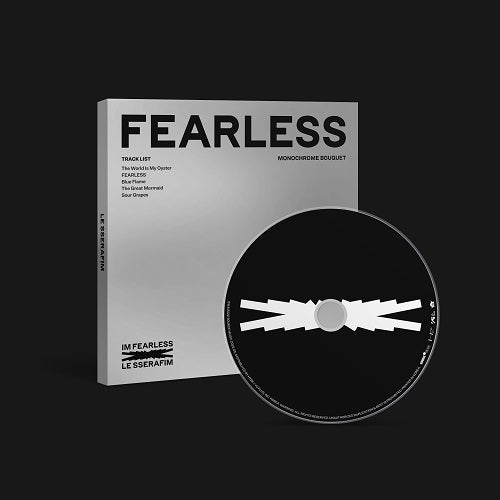 LE SSERAFIM - 1ST MINI ALBUM FEARLESS (MONOCHROME BOUQUET VER.) ✅